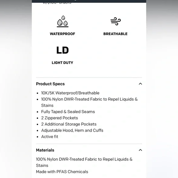 NWT Grundens Black Men’s Small Fishing Jacket, waterproof! - Picture 7 of 8